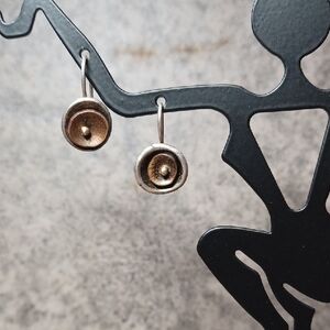 Elegant Gold and Silver Earrings